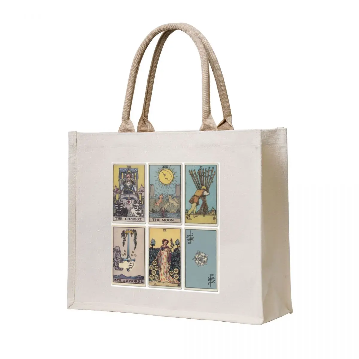 

6 Tarot Card Tote Bag the tote bag university shopper bag custom canvas