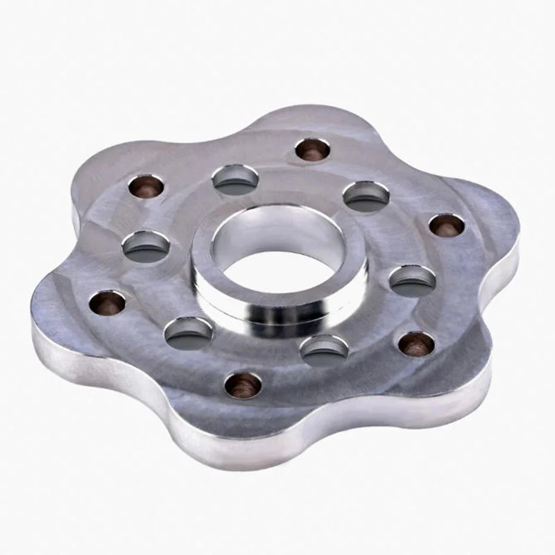 

ODM OEM Custom High Precision CNC Machining Stainless Steel Part Alloy Steel Petal-Shaped Porous Connection Disk