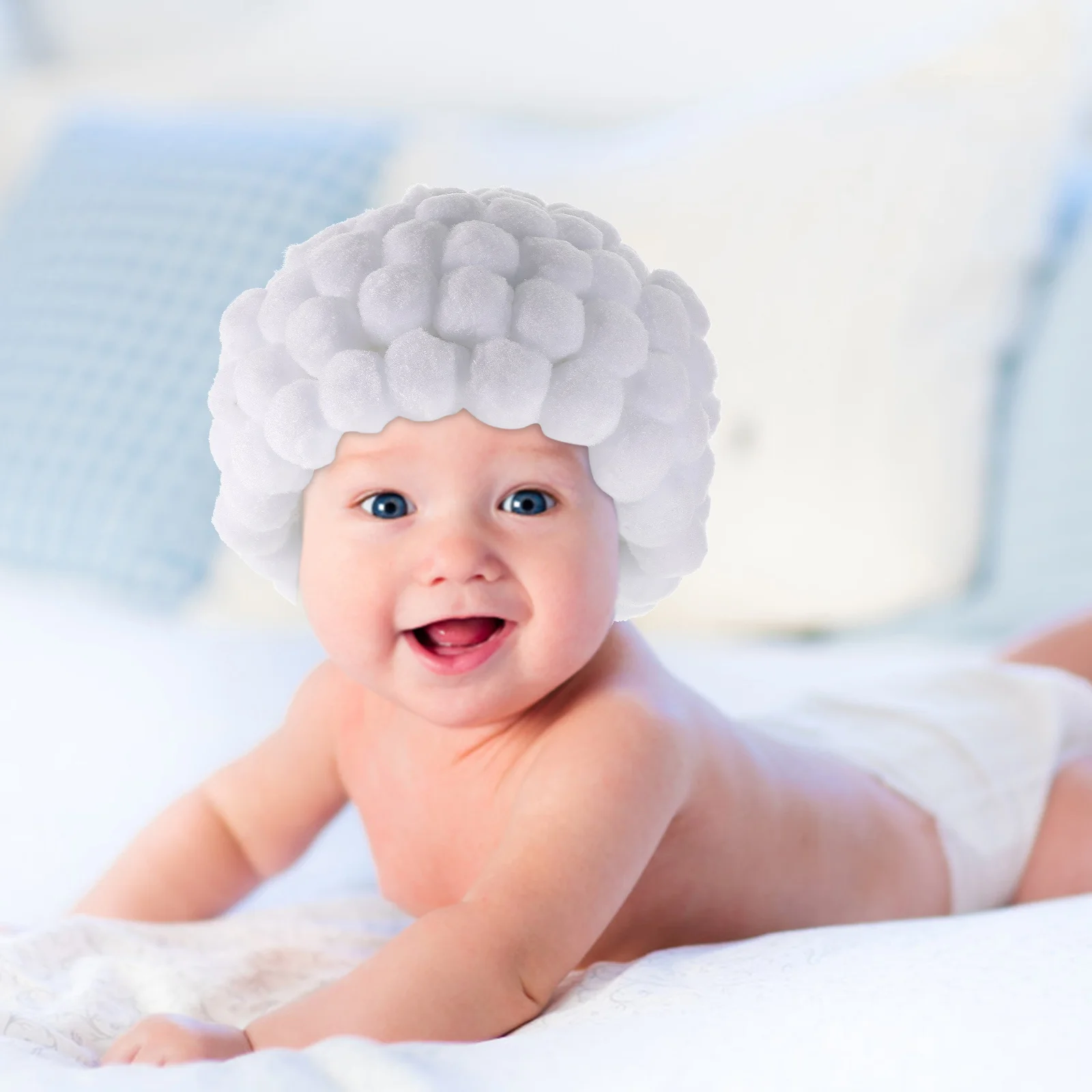 Gorro de bebé Unisex, gorro de lana suave para recién nacido, accesorios de fotografía, sombrero de sol de algodón, gorro infantil creativo, gorro cálido para bebé, 1 ud.