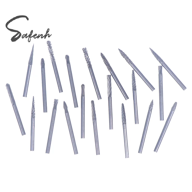 Tungsten Carbide Rotary File Hard Alloy Rotary Bur Drill Bit 3mm Shank Engraving Cutter Grinding Head For Metal And Plastic