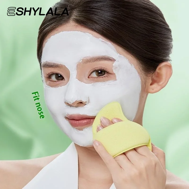 1 pçs esfoliante limpeza puff remoção de cravo máscara de lama rosto lavagem esponja limpador removedor de maquiagem espuma esponja rosto almofadas limpas