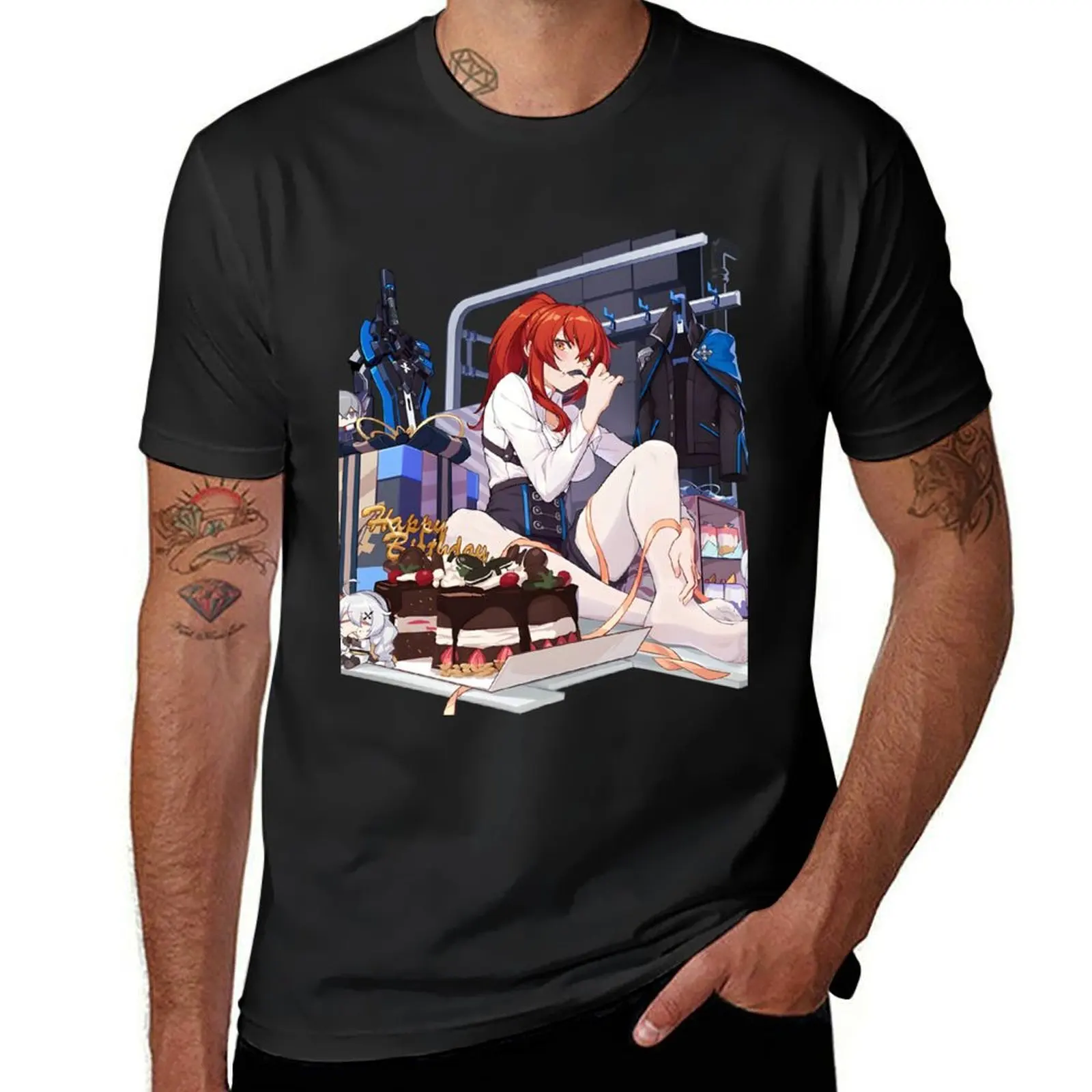 

Honkai Impact 3rd Murata Himeko Birthday T-Shirt blanks vintage clothes plus size tops plain black t shirts men