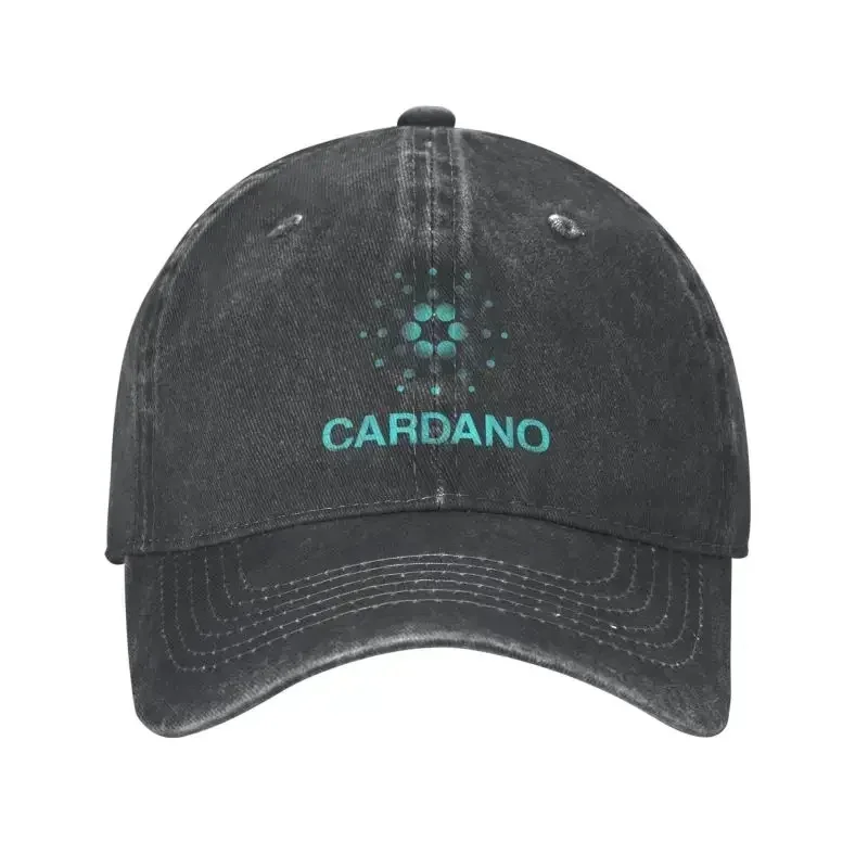 Панк Хлопок Cardano Ada Logo Cryptos Бейсболка Женская Мужская Дышащая Биткойн Криптовалюта Криптовалюта Трейдер Папа Шляпа Спорт