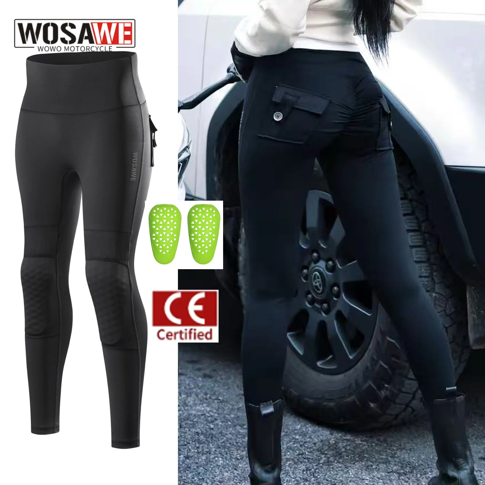 

WOSAWE женские мотоциклетные брюки против падения классические мотоциклетные брюки гоночные брюки на все сезоны