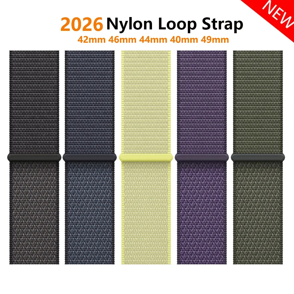 Official Nylon Loop for Apple Watch 11 Band 42mm 46mm 44mm 40mm 41mm 45mm 49mm Bracelet iWatch Series 10 9 8 7 6 5 SE3 Ultra 3 2