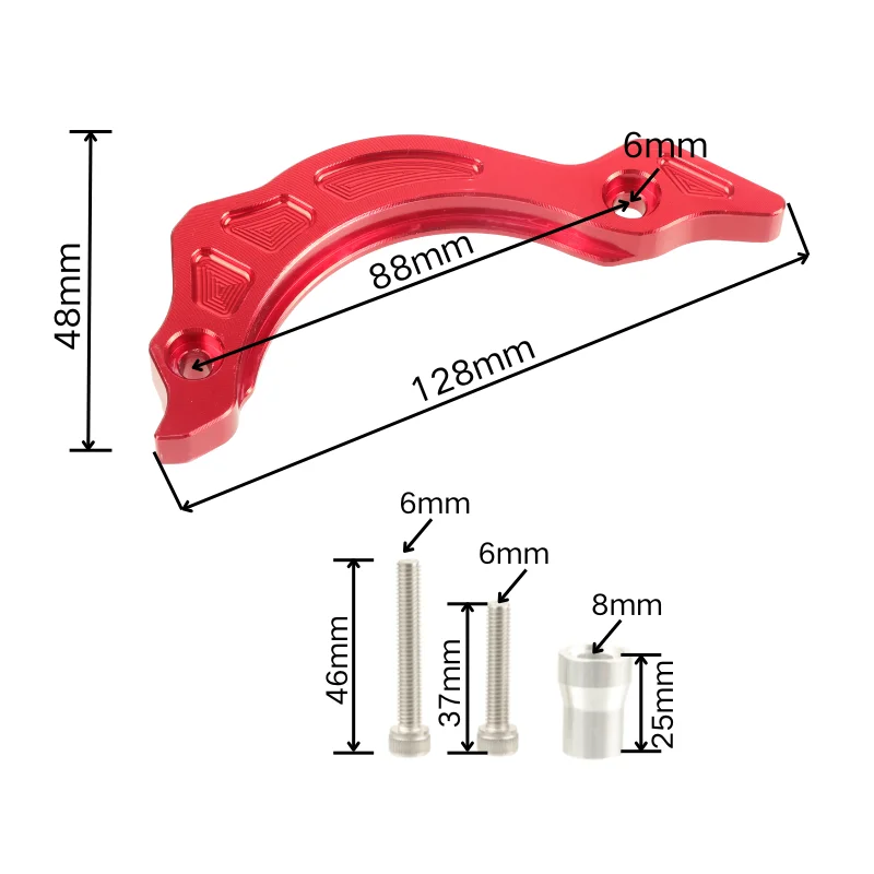 CNC Engine Front Sprocket Guard Protective Bracket Cover for Motorcycle ZONGSHEN NC250 NC250S NC300S 250CC 300CC