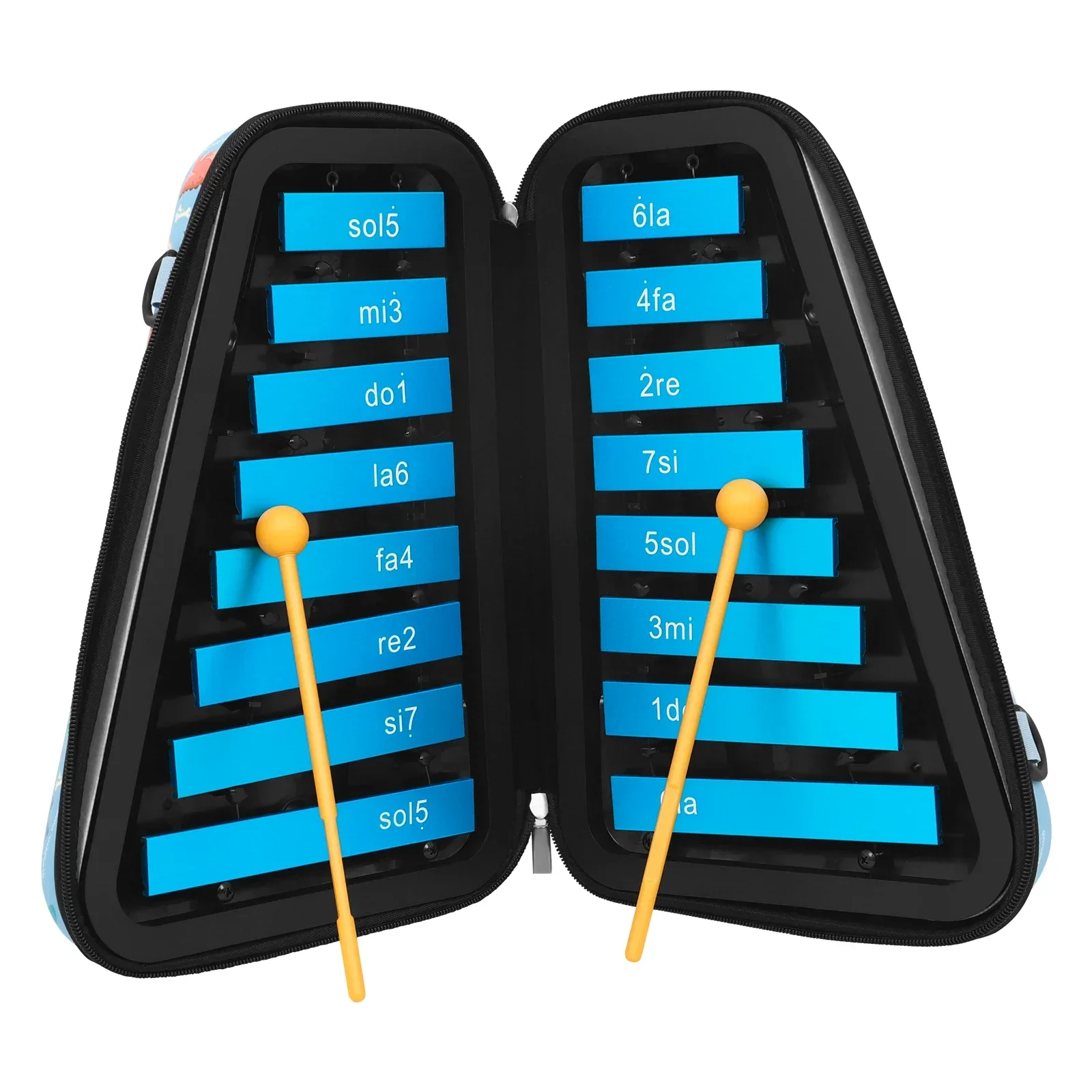 Xilófono de 16 notas, 16 teclas, placa de aluminio, xilófono Glockenspie, instrumento Musical educativo temprano, regalo para niños, juguete para niños