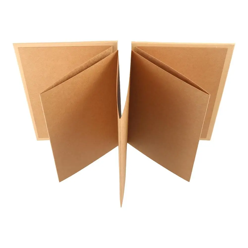 Folding Accordion Photo Album Gift Photocard Kraft Paper Surprised Photo Book 8 Page Graffiti DIY Surprise Gift Scrapbook