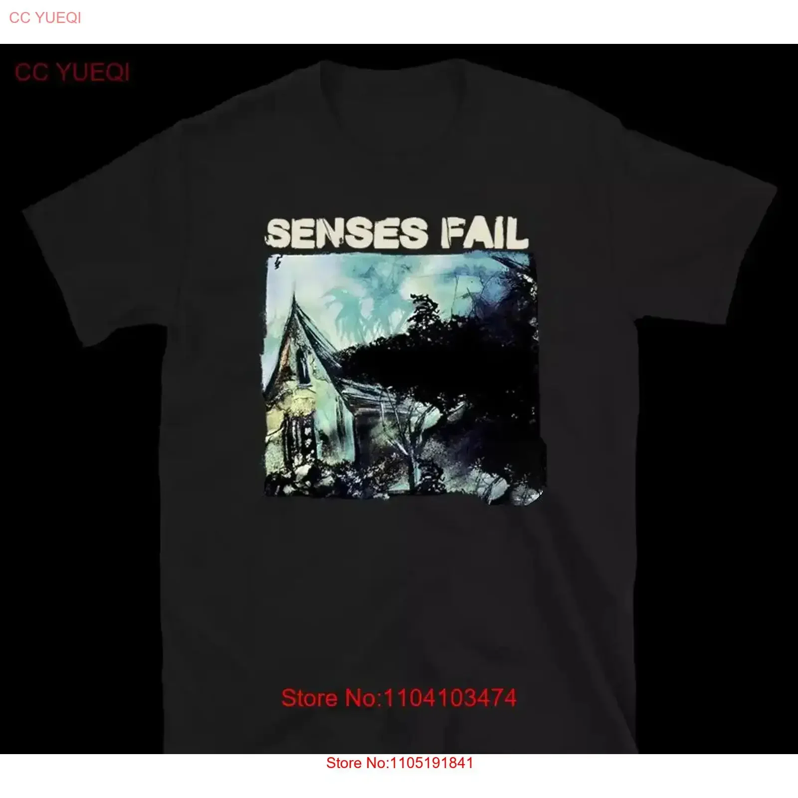 Senses Fail Black T Shirt All Size S 5XL Cotton Men And Women SG476 vintage Washed Soft homme designer clothes Stretched Casual