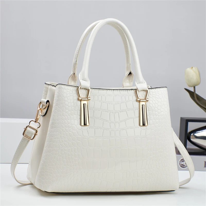 

Fashion Brand Designer Women'S Handbag Classic Crocodile Pattern Shoulder Bag Urban Commuting Tote Bag Casual Crossbody Bag