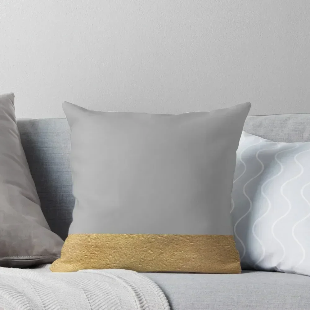 

Color Block Gold and Gray Throw Pillow Sofa Pillow Cover Christmas Pillow Covers Couch Pillows cover luxury