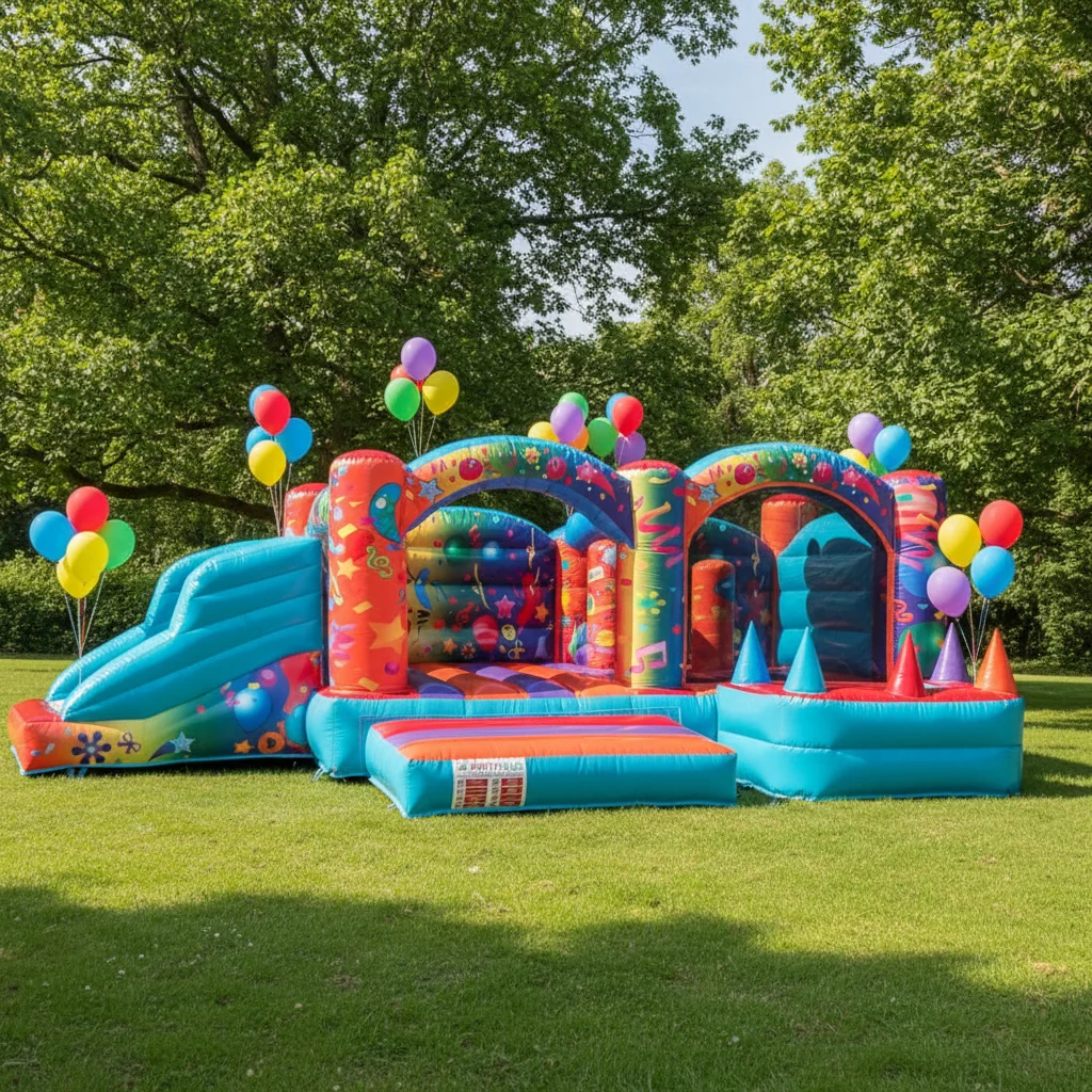 

3.7x6x2.1m Bouncy Castle Inflatable Colorful Commercial Inflatable Combo Bouncer Outdoor Bouncy Castles