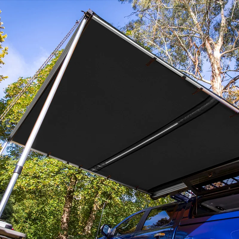Aluminum alloy hard shell with light canopy side tent awning camping