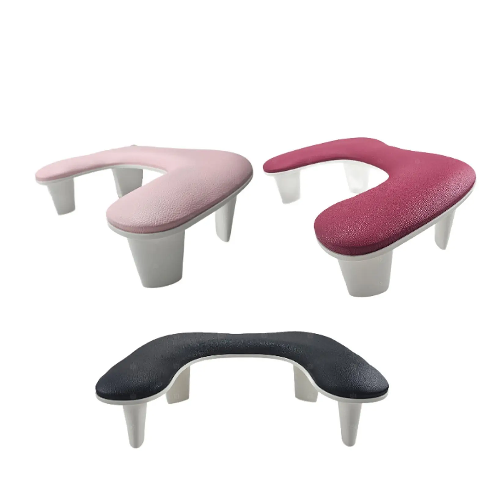 

Manicure Nail Arm Rest Stand Manicure Hand Rest Cushion with Detachable Brackets Armrest U Shape for Manicurist Nail Art Home