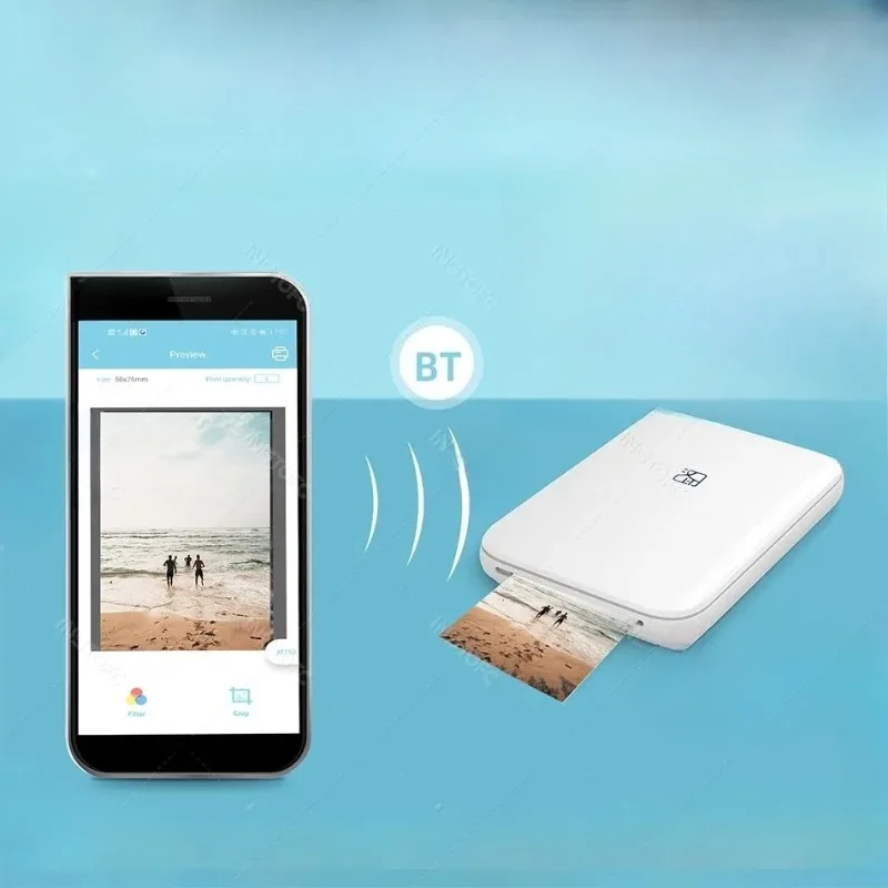 MT53 Color Photo Portable Printer Mobile Phone Mini Handheld Pocket Wifi Bluetooth Printing Machine 2x3 inch Sticky-Backed Paper
