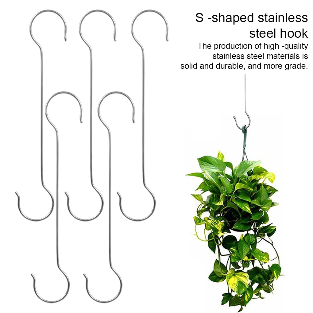 5pack lot Stainless Steel Metal Hooks For Multifunctional Solution Wide Application S Shaped Hooks