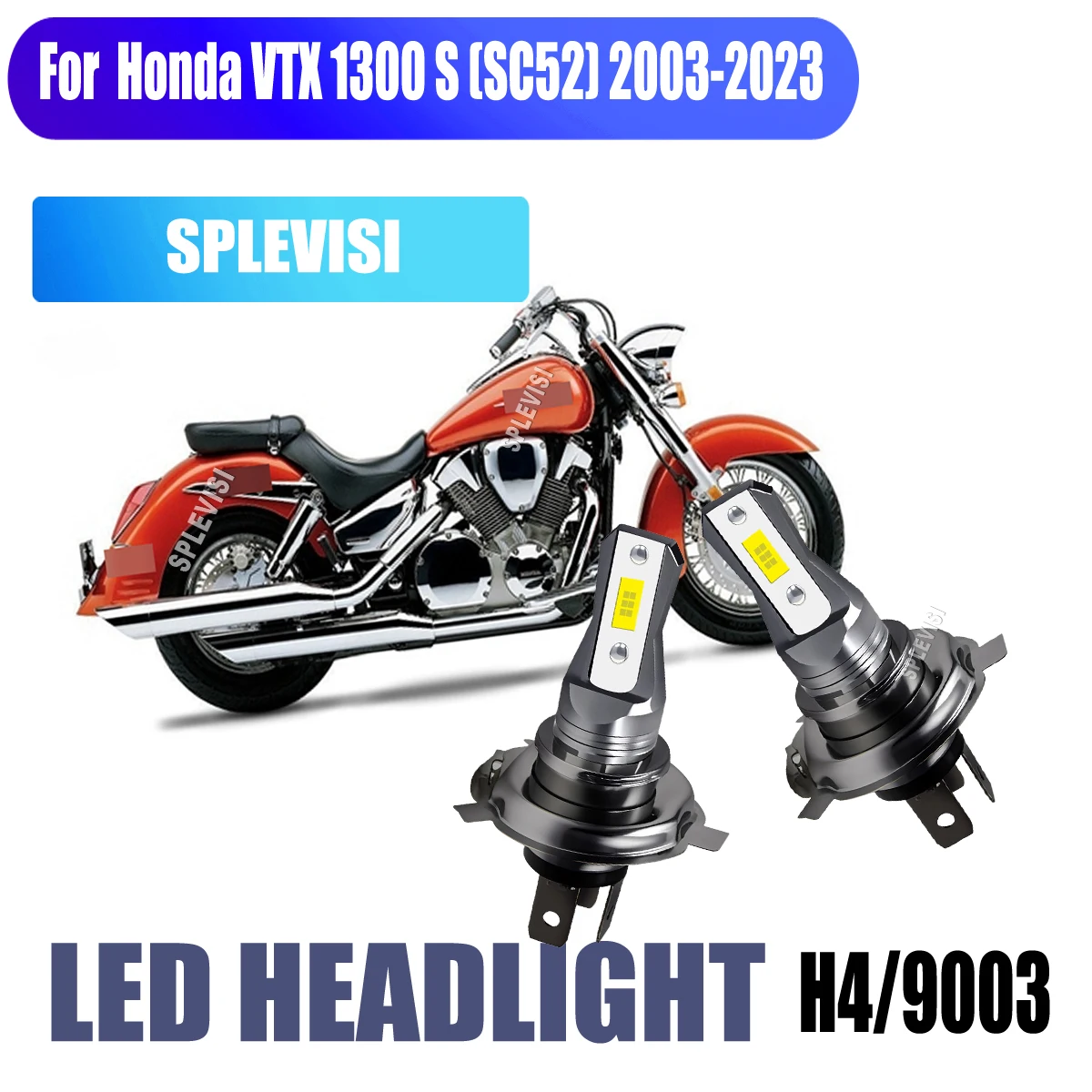 

H4 9003 LED 45W White Headlight Bulbs - neblineros para moto For Honda VTX 1300 S (SC52) 2003 2004 2005 2006 2007 2008-2023