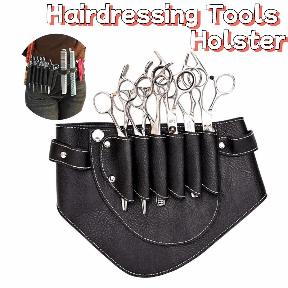 PUレザー製理髪ツールバッグ、耐久性があり調節可能なウエストベルト付き理髪ツールバッグ、ウエストベルト/ショルダーベルト付き理髪バッグ、理髪店用