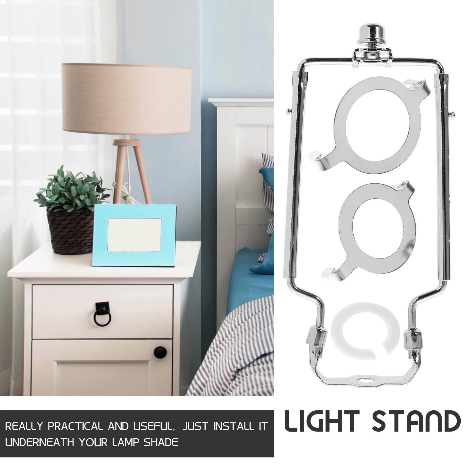 

1 set 1 Set Lampshade Adapter Parts 9-12 Inch Heavy Duty Lamp Shade Harp Holder For Table Floor Lamp Lighting Accessories