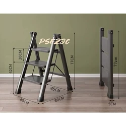 Household Foldable Herringbone Ladder for Indoor Multi-purpose Climbing High-energy Climbing Thickened Small Stairs