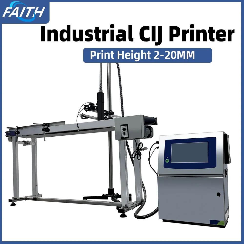 CIJ Inkjet Printer Online Printer Printing for Batch Code Number Date PVC Plastic Pipe Bottle