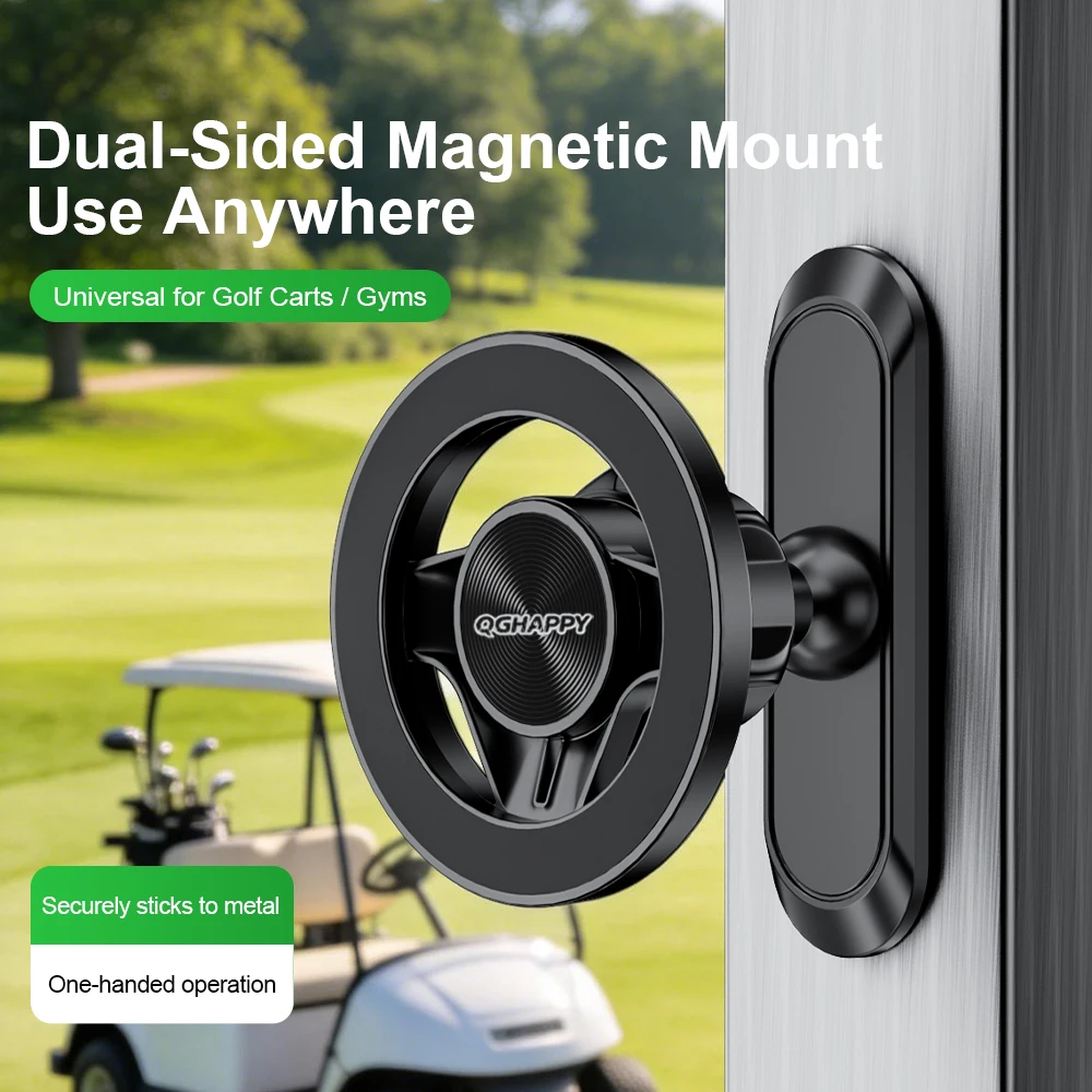 Magnetic Phone Holder & Parts for MagSafe Gym Adjustable Magnet Shock‑proof Support Car Cellphone Stand for iPhone Pro Samsung