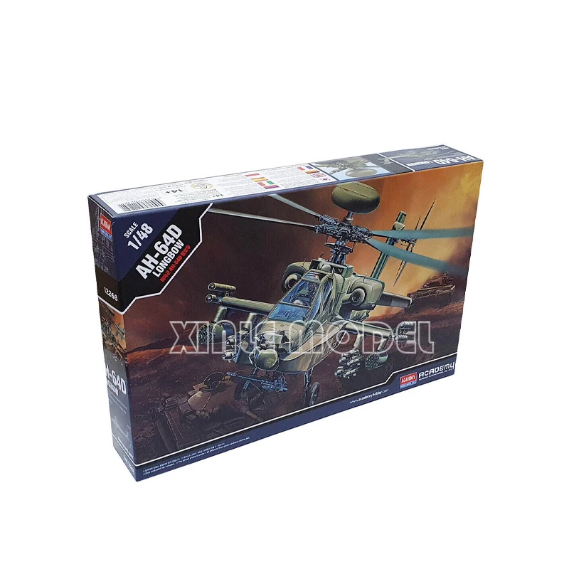 

Academy 1/48 12268 AH-64D longbow Apache helicopter gunship scale model kit