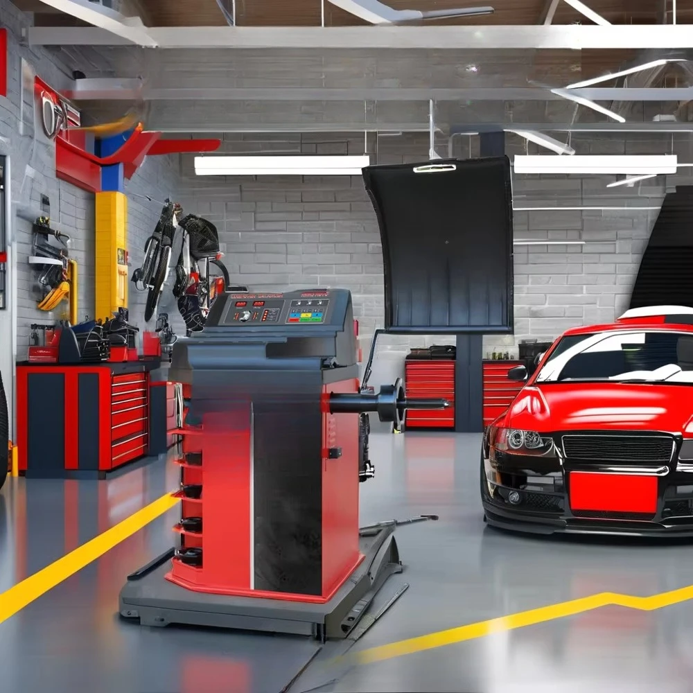 New High Precision Digital Display Wheel Balancer Alignment Machine CE ISO Certification for Car Repair Workshop/Garage Tire