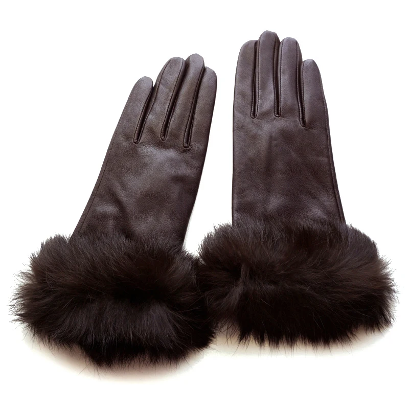 gants-de-conduite-chauds-en-cuir-d'agneau-pur-doubles-de-fourrure-de-lapin-coupe-vent-pour-femmes-gants-a-doigts-cadeau-gratuit