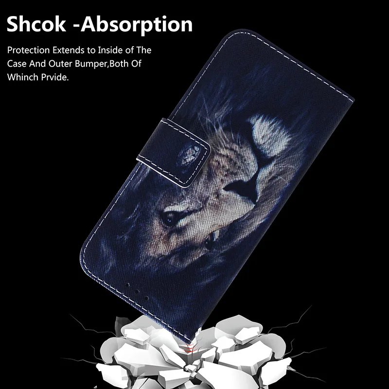 Painted Flip Leather Magnetic Case For Samsung Galaxy S25 Edge S25 s20 Ultra S25 S10 PLUS Lite S10E S9 S8 S7 Edge S6 Phone Cover