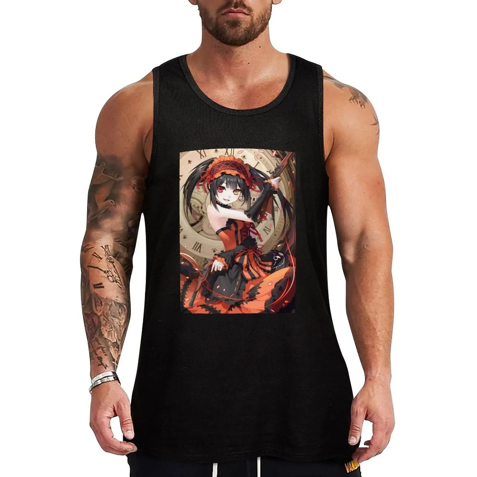 

Tokisaki Kurumi - Date a Live Tank Top basketball Men's t-shirts Men's singlets t shirt gym