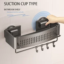 Vakuum Saugnapf Badezimmer Regal Wand Verdickte Aluminium Badezimmer Regale Kein Bohren Dusche Organizer Badezimmer Lagerung