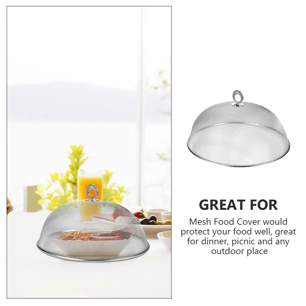 شبكة غطاء للطعام الفولاذ المقاوم للصدأ حامي قبة خيمة غطاء طاولة الطعام للفواكه الطازجة وجبات خفيفة المشروبات النباتات في الهواء الطلق #1