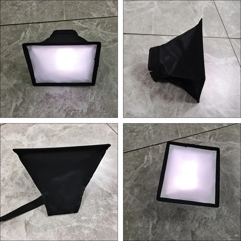 

2Pcs Soft Flash Diffuser Foldable Portable 15x17cm Photography Video Light Cover Diffuser Sock Portable Softbox
