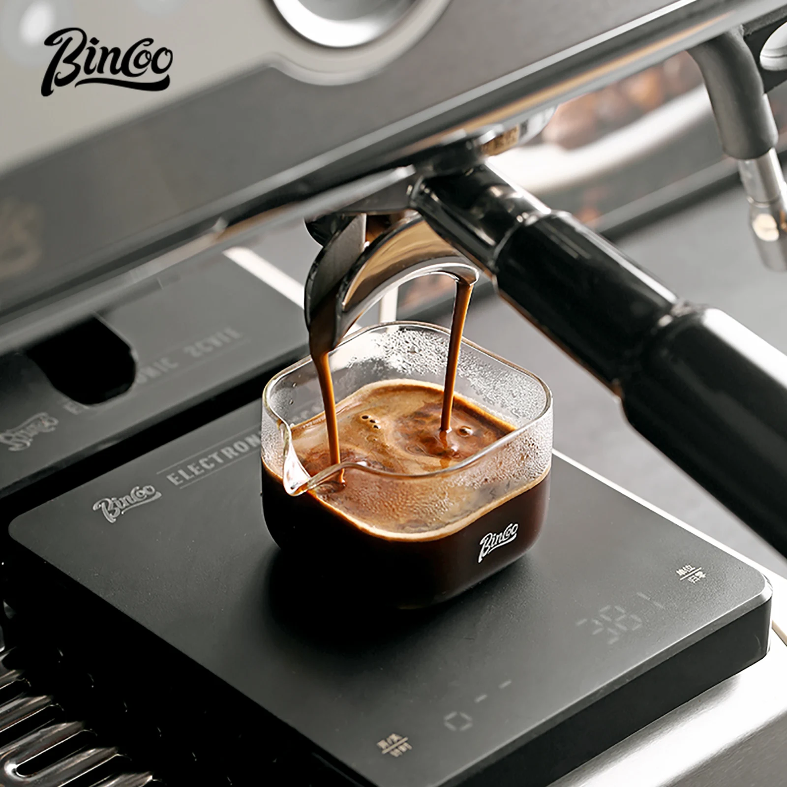 New 80ml Transparent Espresso Glasses with Scale Measuring Cup Coffee Extraction Cup Glass Milk Cups Professional Barista Tools - Detail 1