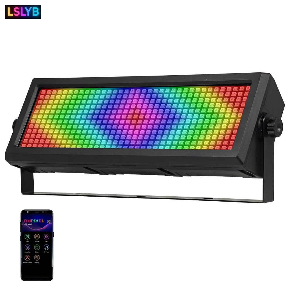 

80W RGB Matrix LED Strobe Light With App Control Sound Activated Auto Play Wall Washer Uplight for Party Club Stage Lighting