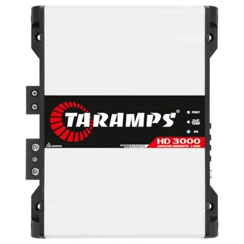 Car audio monoblock amplifier, Class D, white, 3000W RMS, 1 ohm, full range, LED monitor, crossover, high sound quality