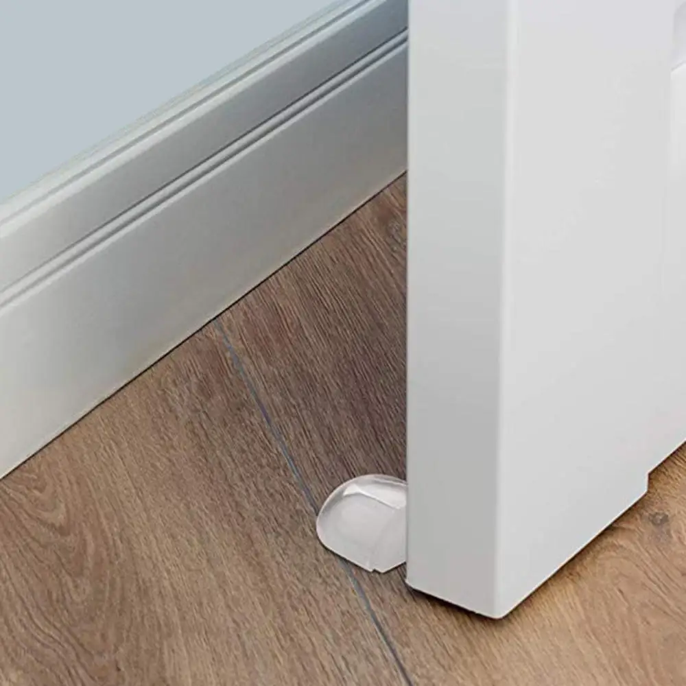Acrylic Door Stopper Self Adhesive Anti-Collision Door Holders Catch Floor Mounted Nail-free Door Stops Protect Walls Furniture