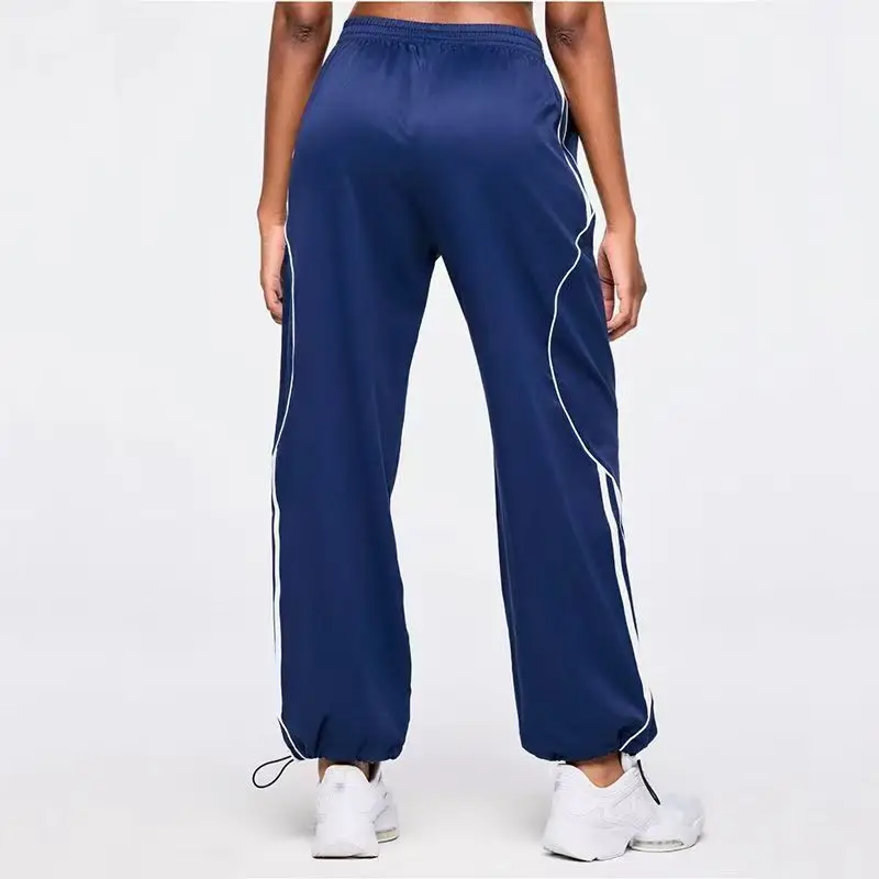 Dynamic Weaving Lines Loose Quick-Drying Thin Sports Fitness Pants Men And Women Dance Yoga Casual Jogger Loose Trousers