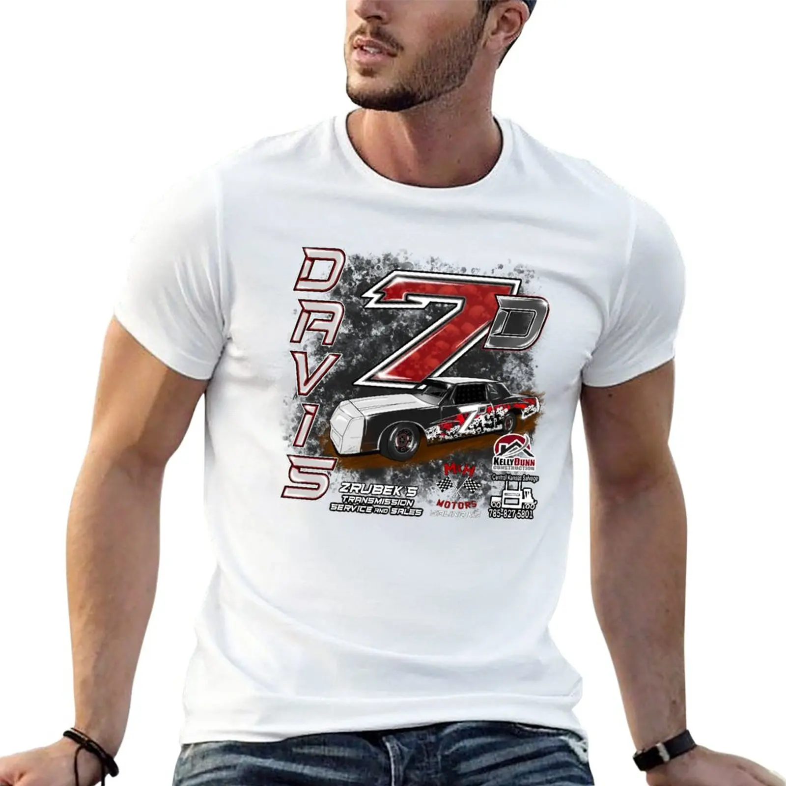 New Davis Racing 2023 T-Shirt black t shirts sweat shirt custom t shirts design your own Short sleeve tee men