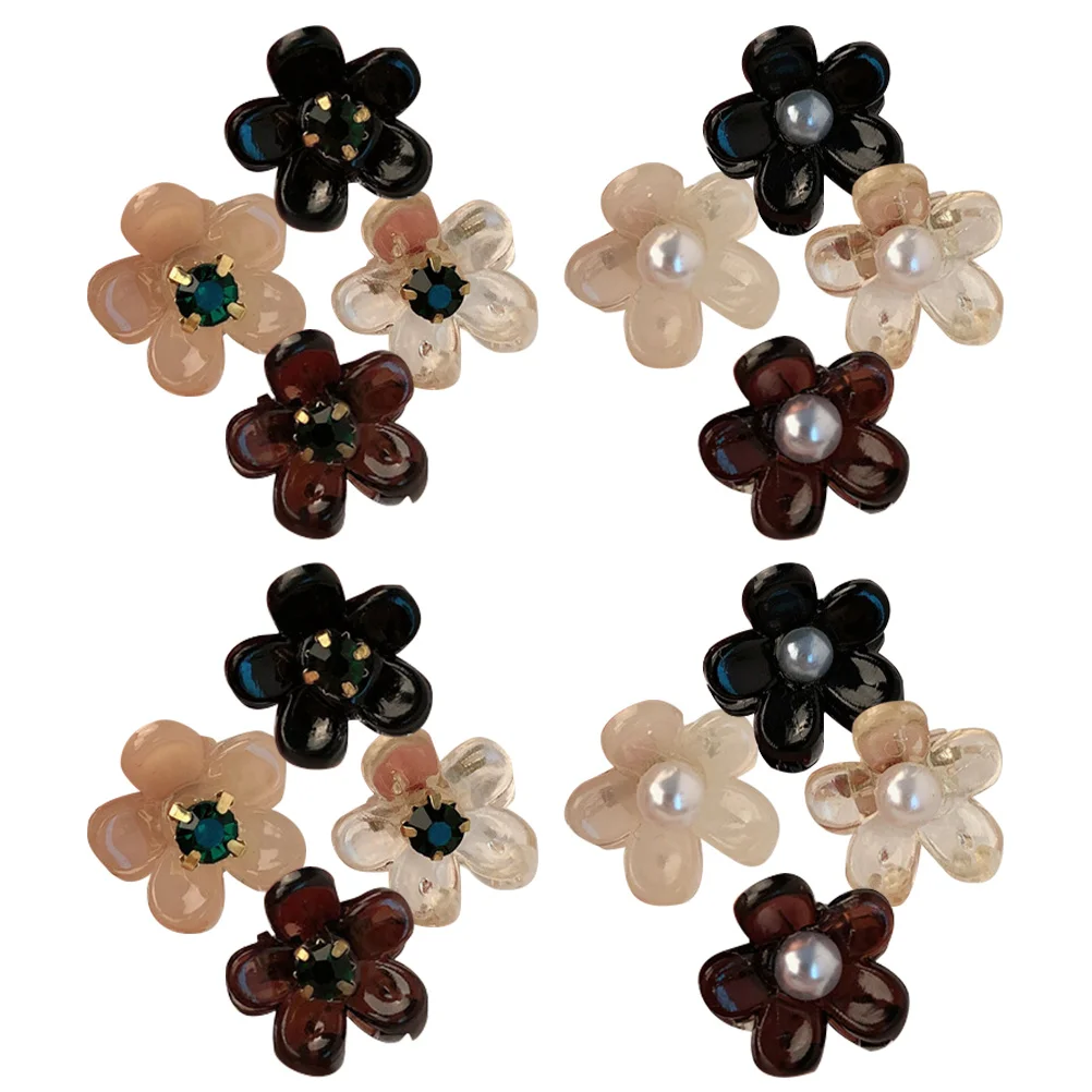 16 قطعة مقاطع مخلب اللؤلؤ للفتيات النساء رقيقة الاطفال الفتيات المشبك اكسسوارات مقاطع الشعر الزفاف للاستخدام حفلة الشعر الرقيق