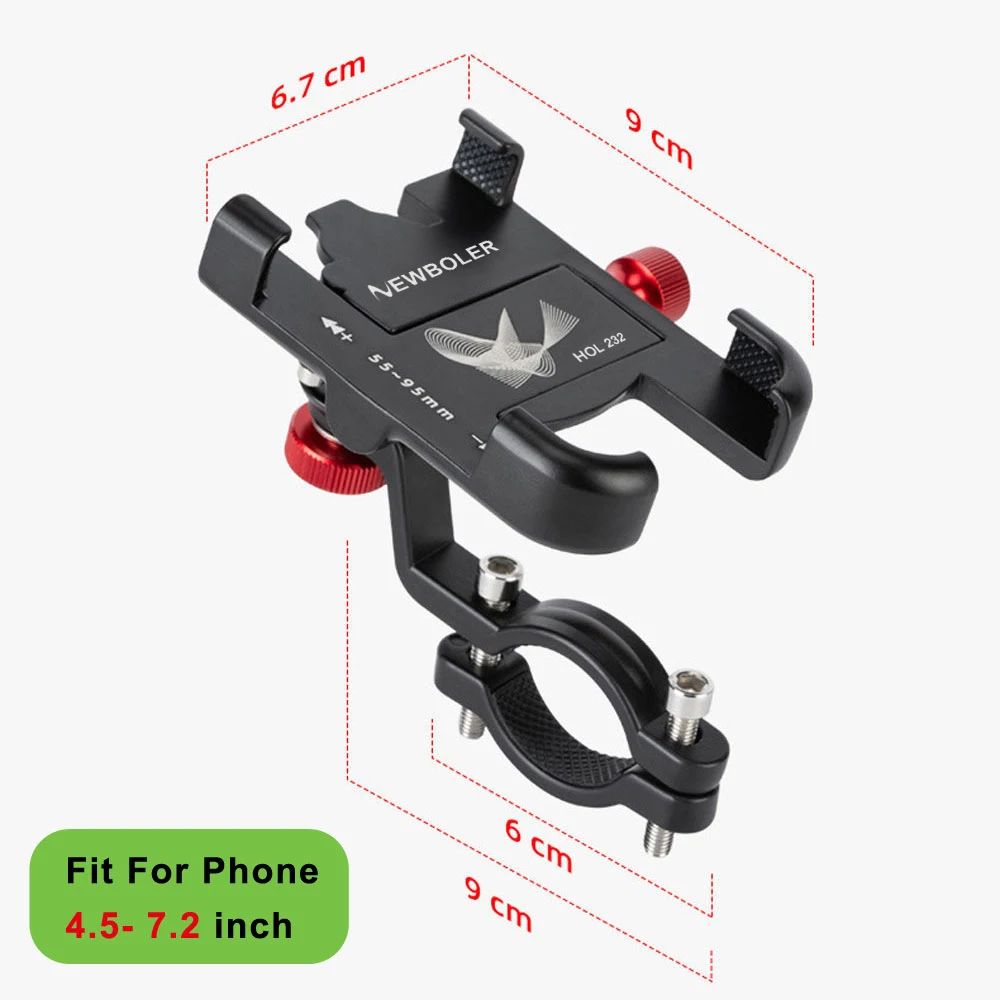 NEWBOLER MTB telefon Buggyan állni Bicikli birtokosa 360° rotatable Alumínium Alkalmazkodó m Bicaj telefon birtokosa csúszásmentes Biciklizés bracke