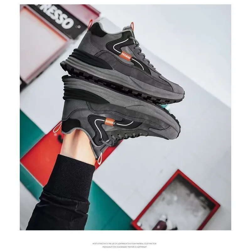 

2026 Новая повседневная обувь с круглым носком и низким берцем Fce Lined Thi Bot, противоскользящая, износостойкая, водонепроницаемая, модная мужская зимняя спортивная обувь