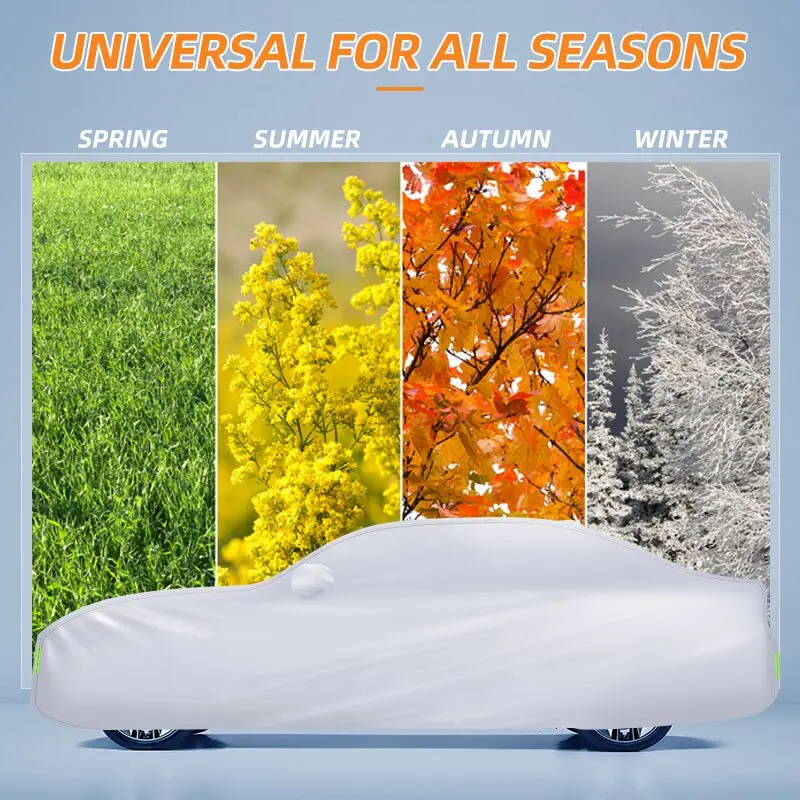 Suitable for Volkswagen VW Polo UP Vento Virtus Atlas Derby Lupo Touareg car cover, outdoor sun, rain, snow, wind, UV protection