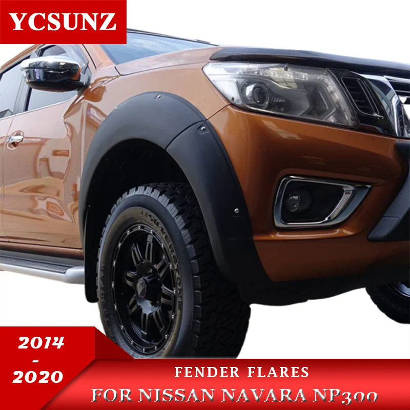 Wheel Arch Fender Flares Pocket Style For Nissan Navara Np300 D23 2014 2015 2016 2017 2018 2019 2020 Double Cab Car Accessories