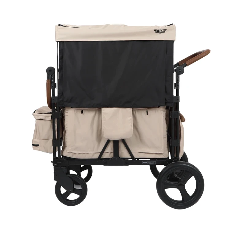 Two-child stroller artifact baby can sit and lie down, double travel camping, twin babies four-seat camp car