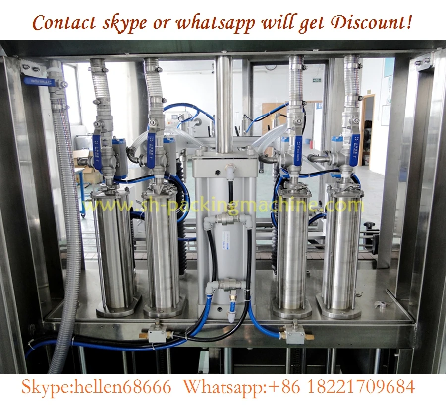 4 nozzles 5L 316L,foamy detergent filling machine,diving and piston filler，bottle filling machine for glass cleaner