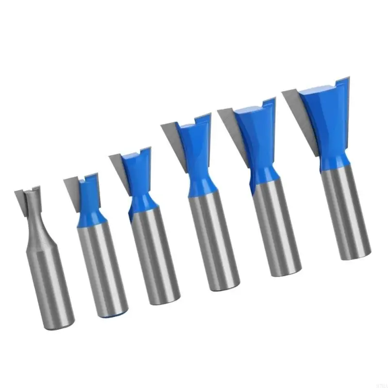 6PCS Hardened cementite Comb Milling Cutters Set For Accurate Woodworking And Furniture Assembly 87HA