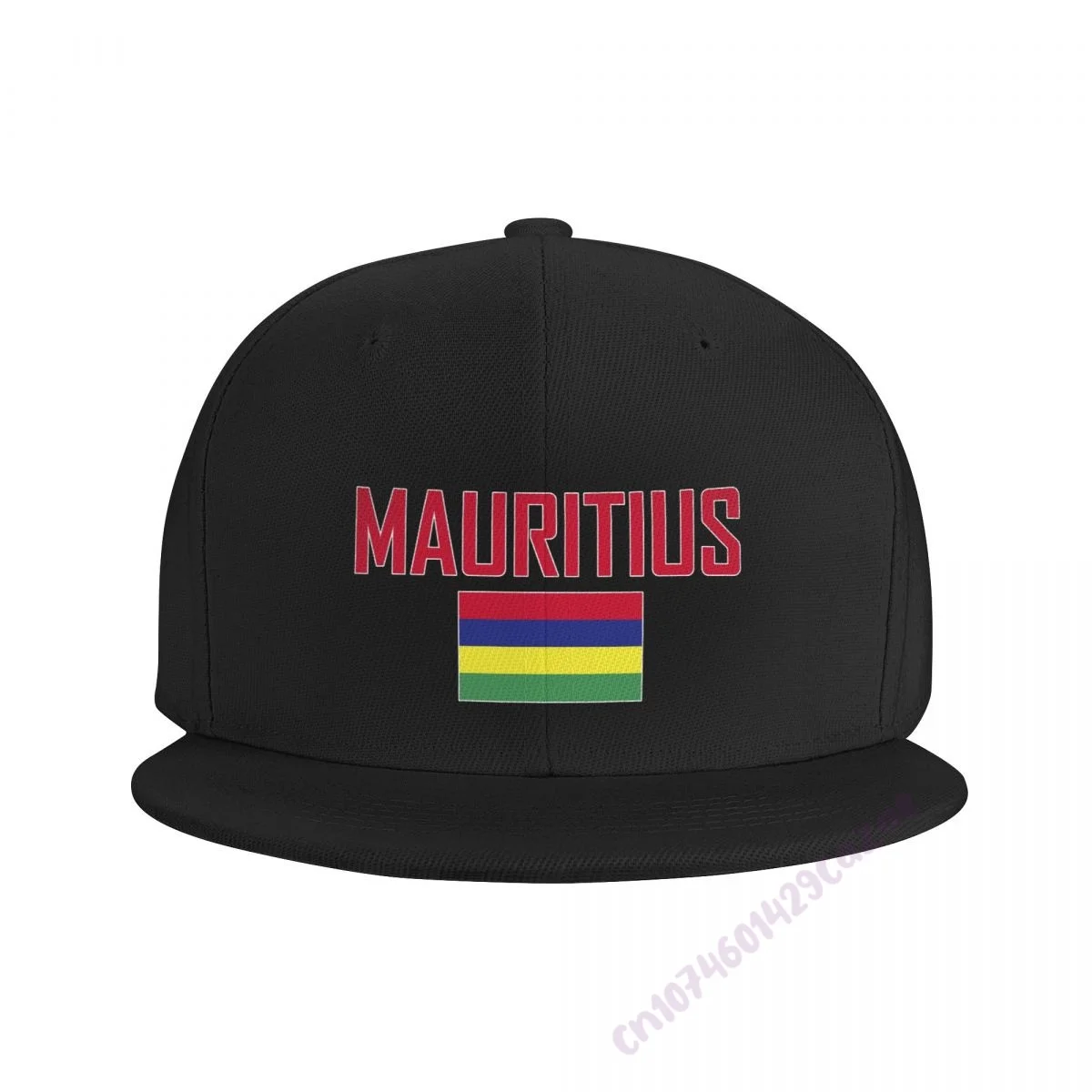 MAURITIUS Flag Flat Brim Baseball Cap Breathable Adjustable Men Women Outdoor Hip Hop Hat For Gift