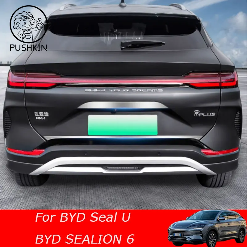 

Car Rear Door Trunk Stripe Tailgate Decoration Styling For BYD SEALION 6 EV BYD Seal U 2024 2025 Exterior Accessories Auto